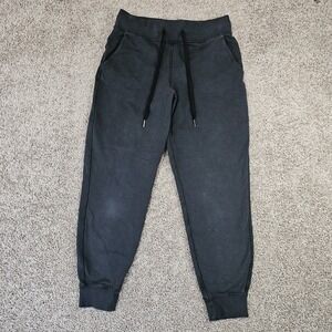 Lululemon Loop Back Joggers Size 8 Acid Rubber Dye Black 28" W5AKYS